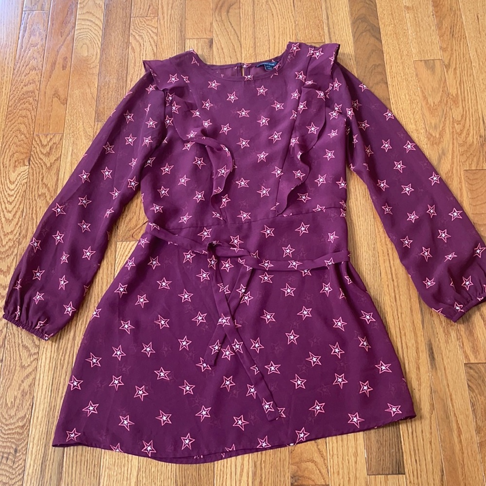 Purple and pink Tommy Hilfiger dress with belt